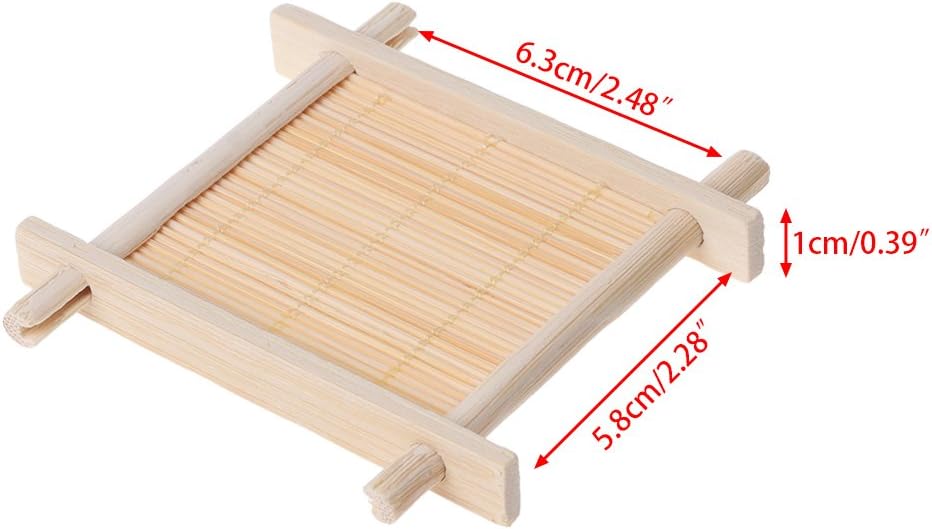 BOGEEL Wooden Handmade Soap Dish Holder for Bathroom and Kitchen