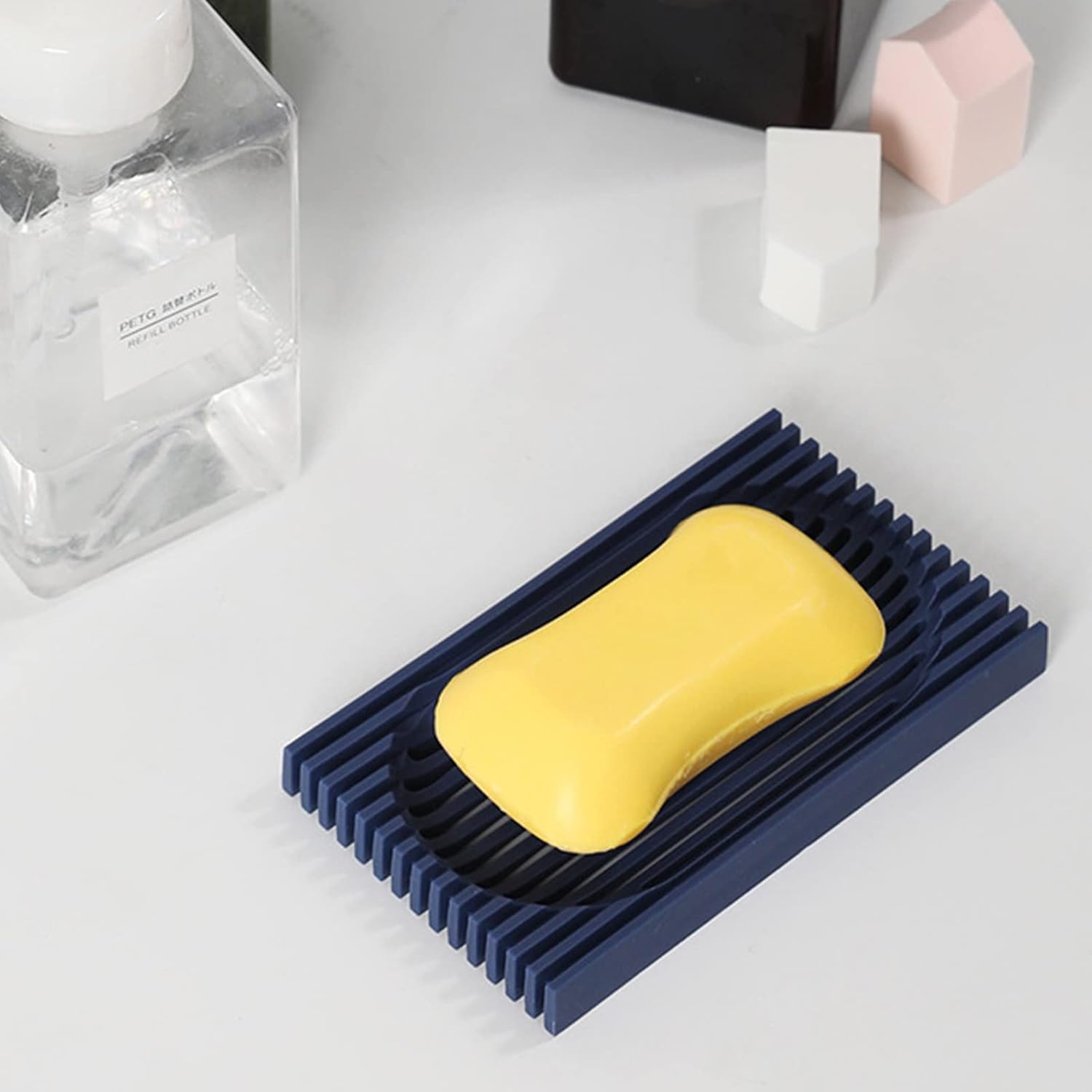KAKASEA Soap Storage Box Drain Sponge Holder