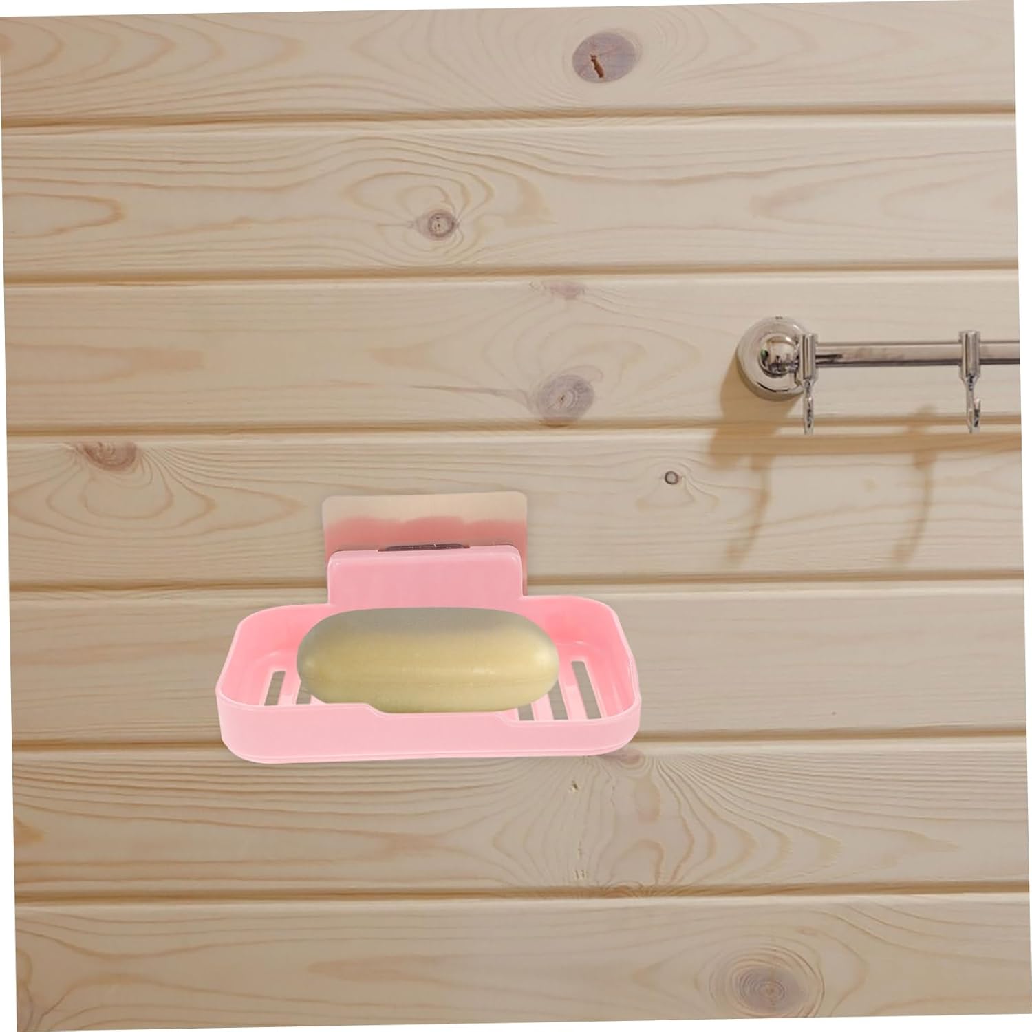 Space-Saving Bath Soap Dish Wall-Mounted Anti-Slip Adhesive Holder 1