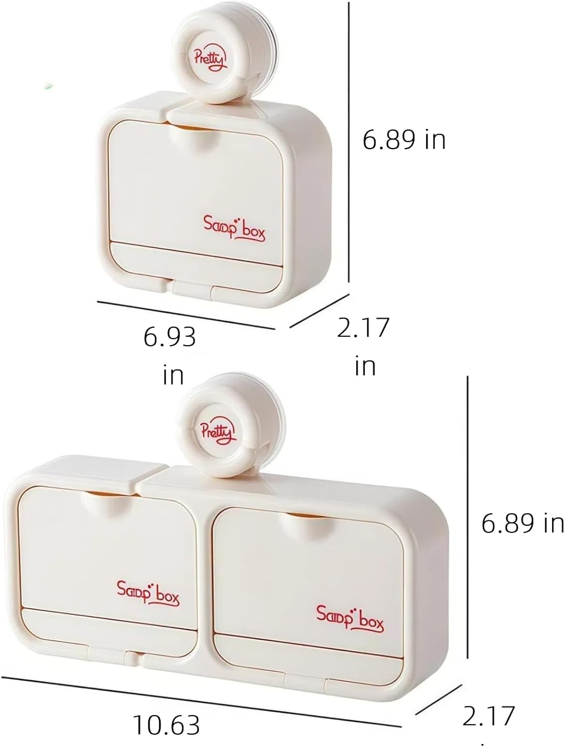 ARPHTYL Suction Shower Caddy with Self-Draining Grid