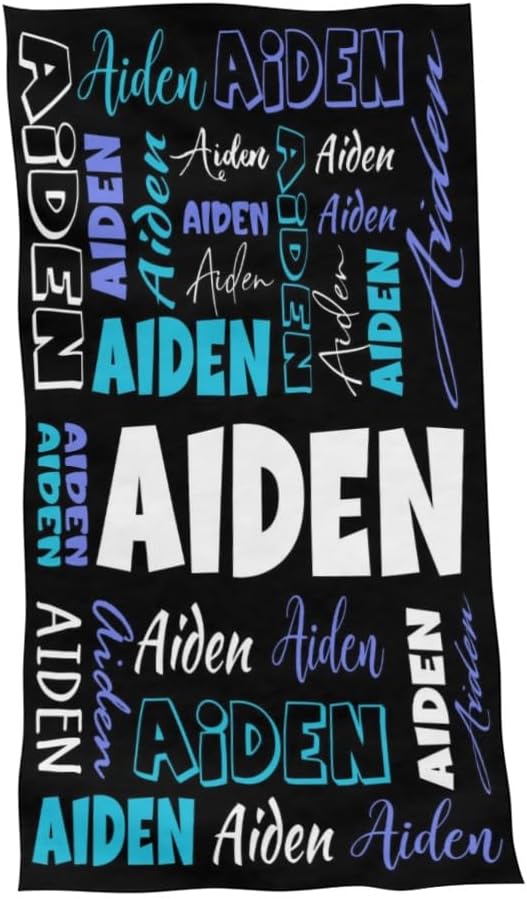 DrTOUGH Personalized Beach Towels with Names for Adults Kids