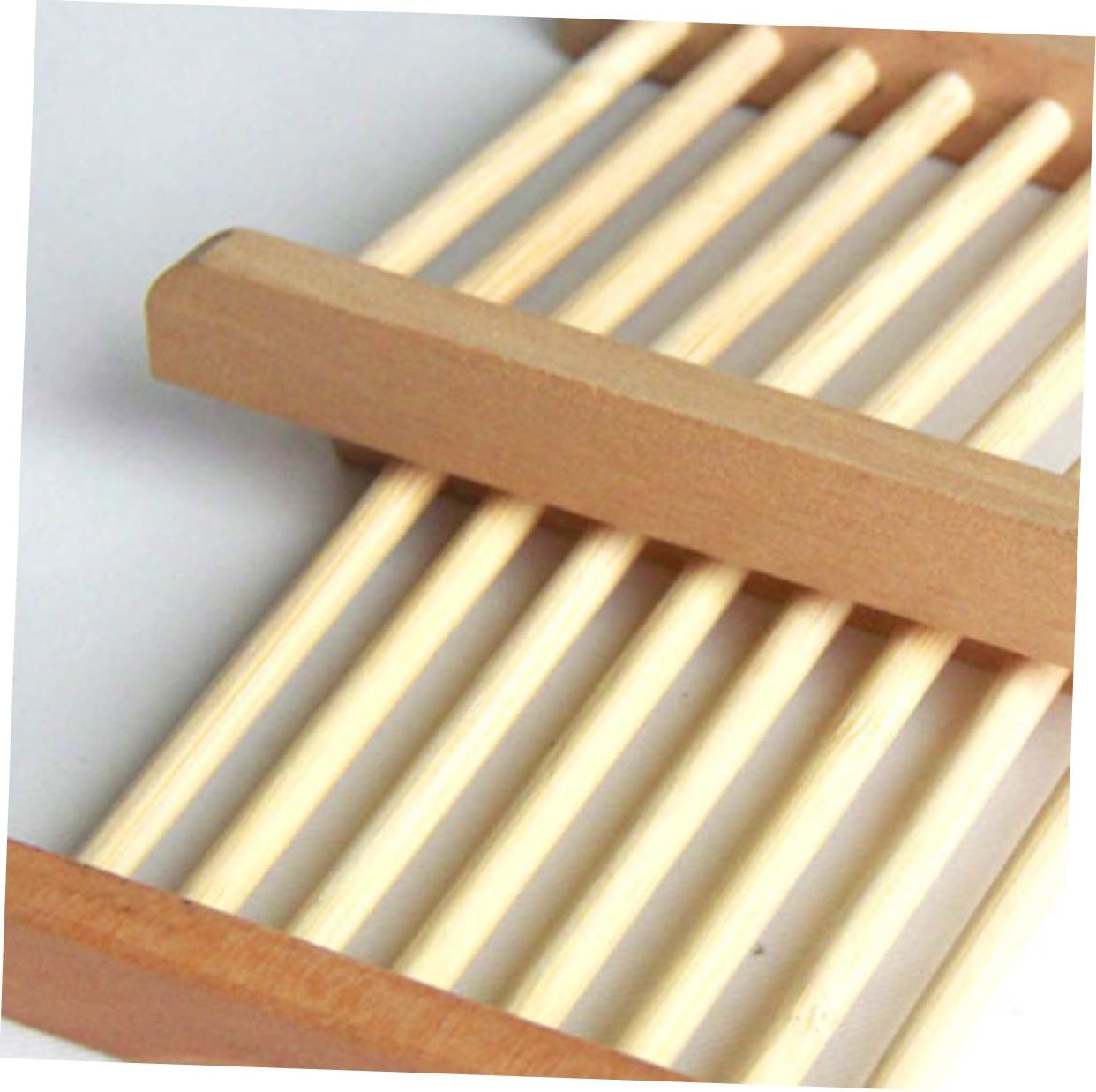 ABOOFAN Wood Soap Tray Holder Set of 2 1