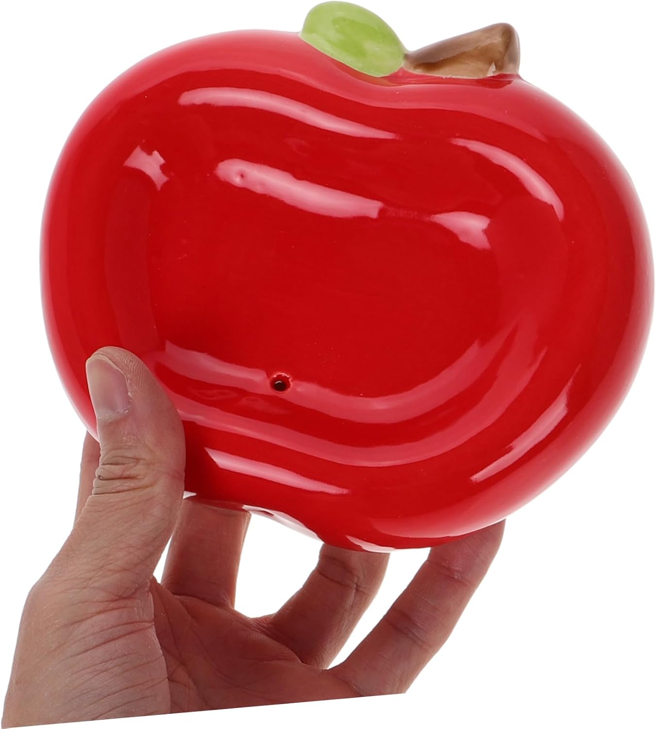 BESTOYARD Ceramic Apple Soap Holder with Drainage Tray