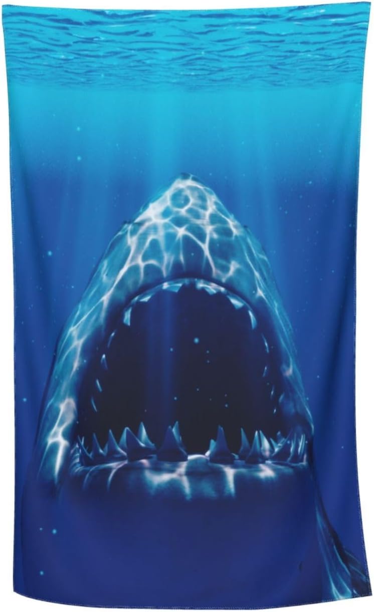 Ti Caldi Horror Shark Beach Towel Quick Dry Microfiber