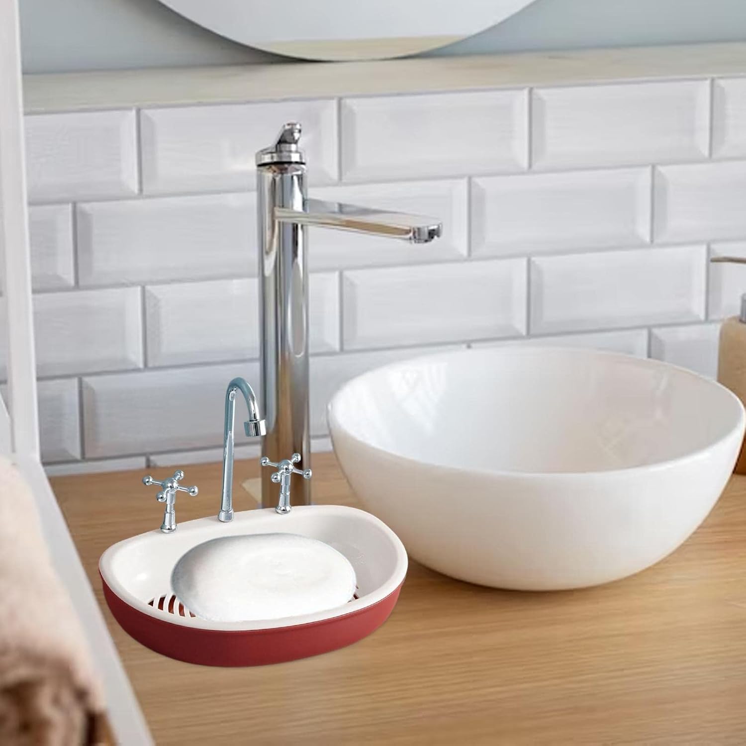 Duiaynke Wall Mounted Soap Holder with Drainage