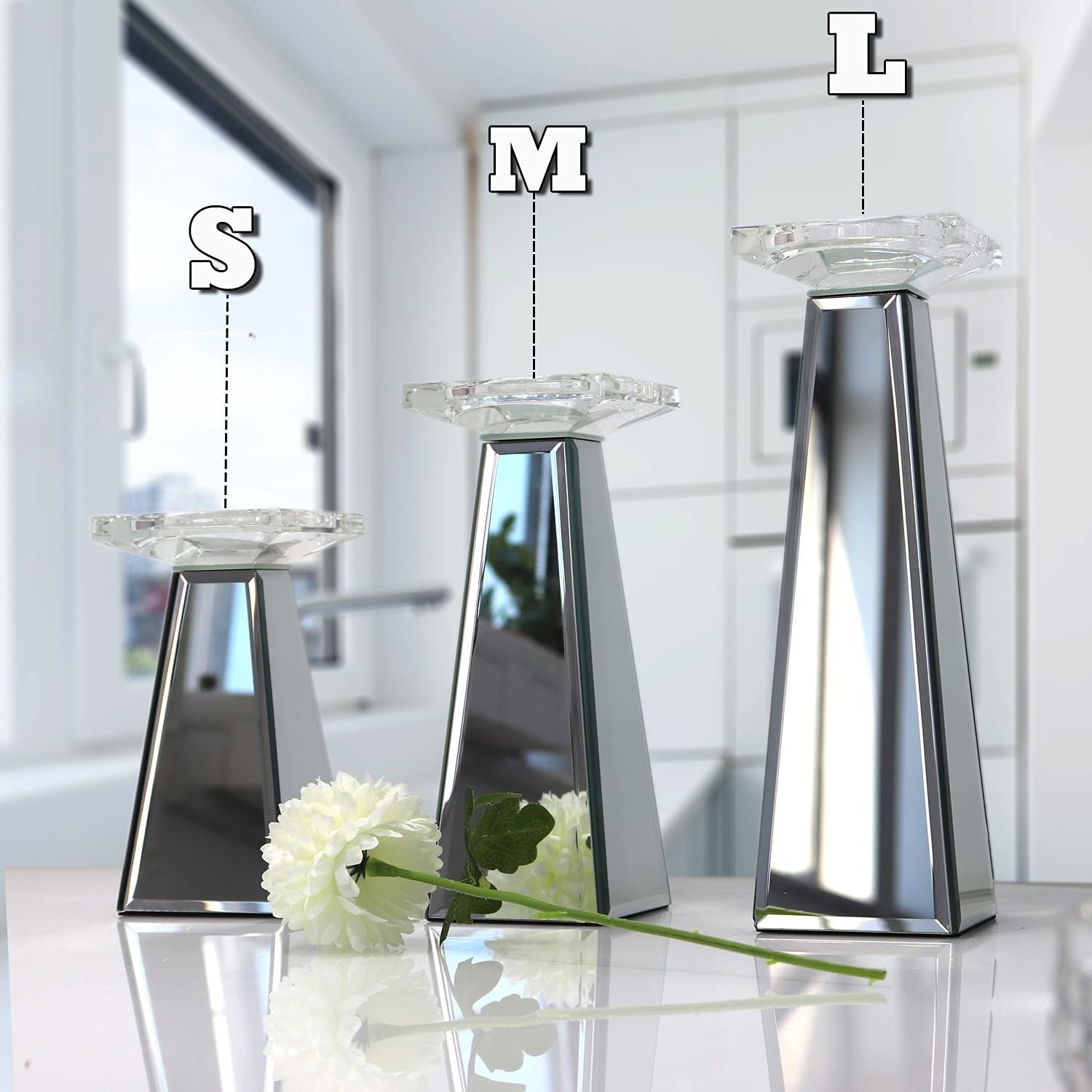 GIMORRTO 2 Set Candle Holders Tabletop Decor