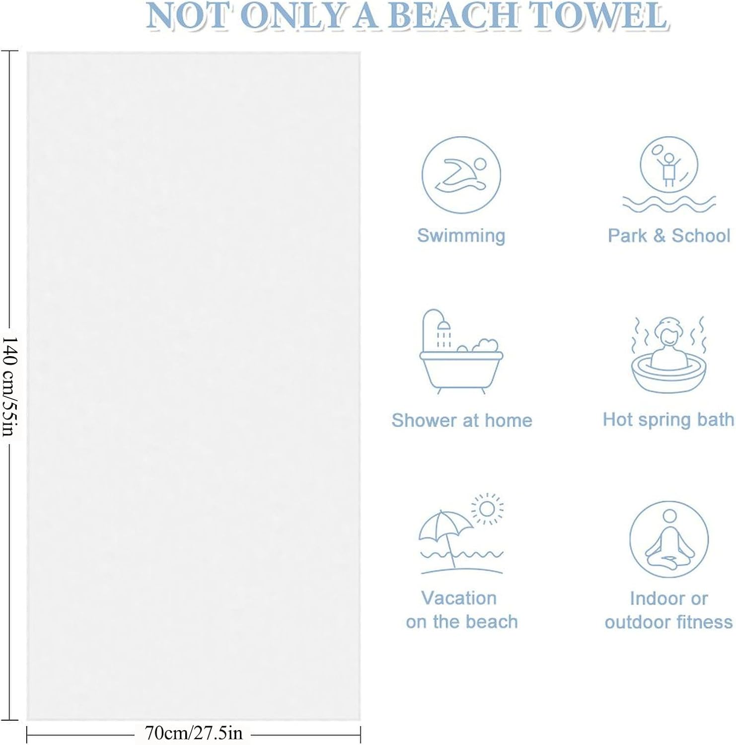 Custom Beach Towel with Photo Text Personalized