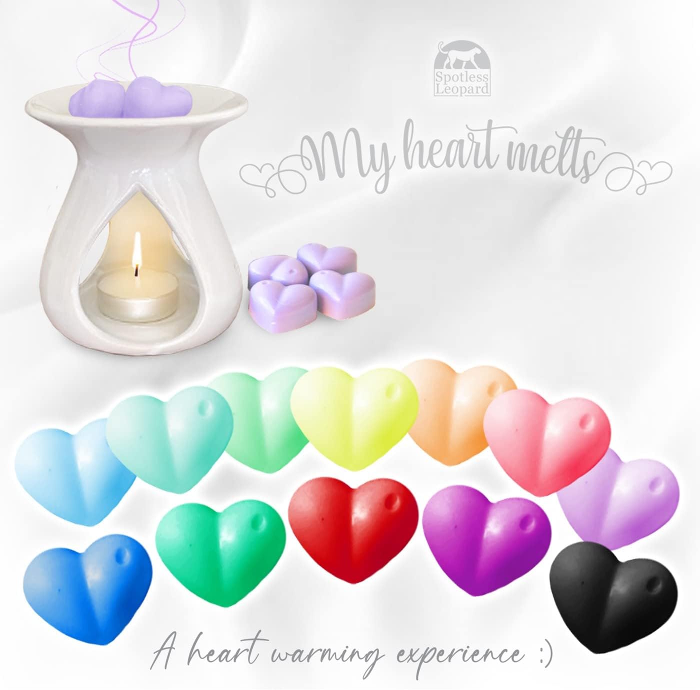 16 Red Roses Wax Melts - Heart Shaped Valentine Gifts