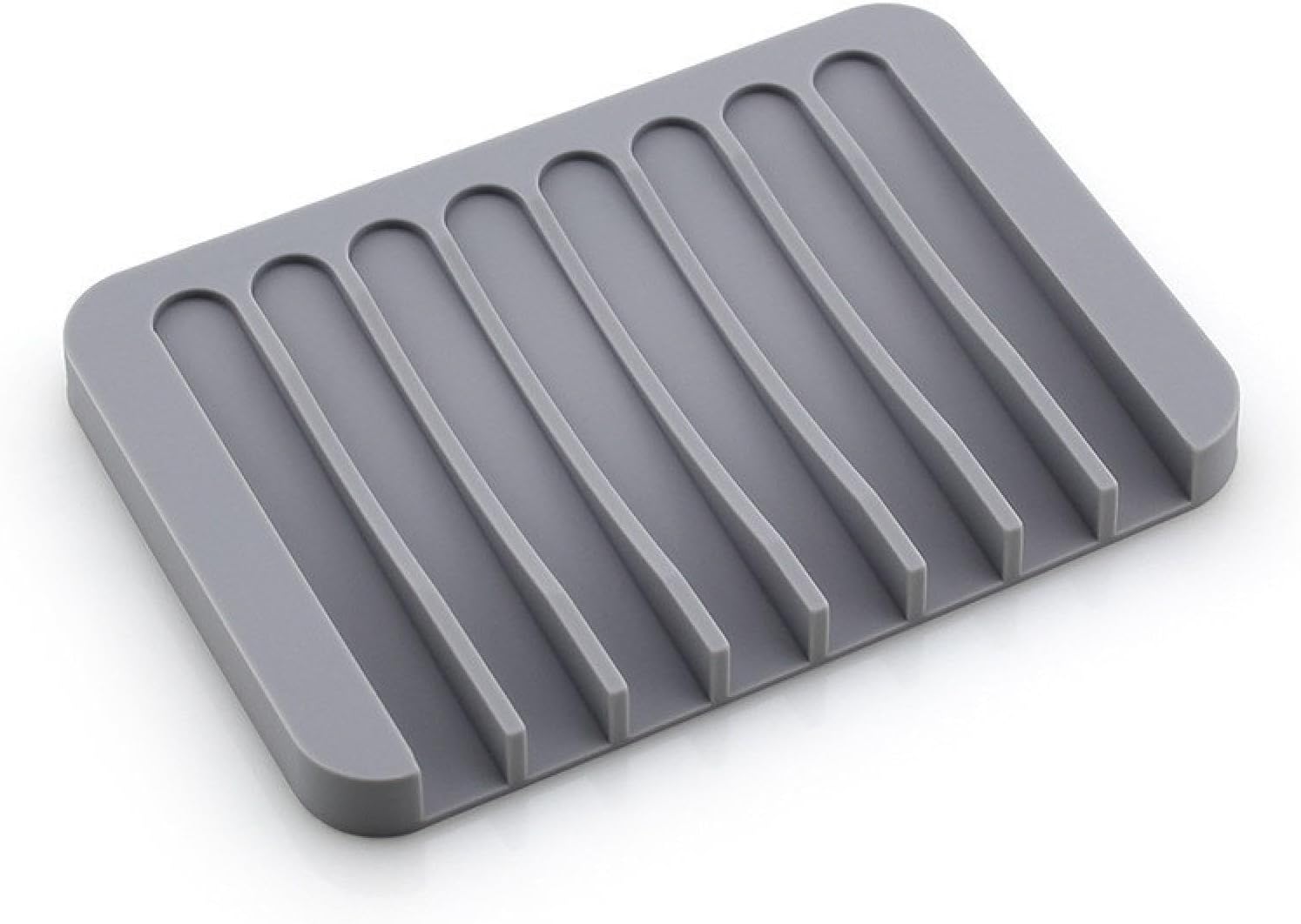 Menge Silicone Soap Dish Anti-Slip Drainable Mat