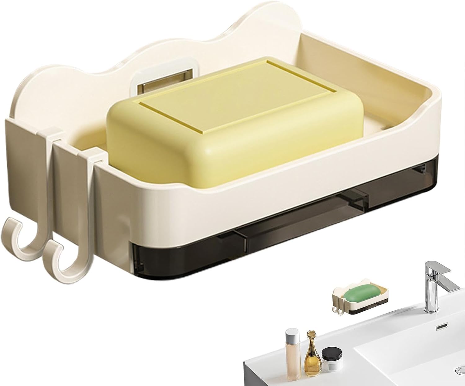 Generic Soap Dish - 52x33x16in Rectangular Bath Holder with Removable Design