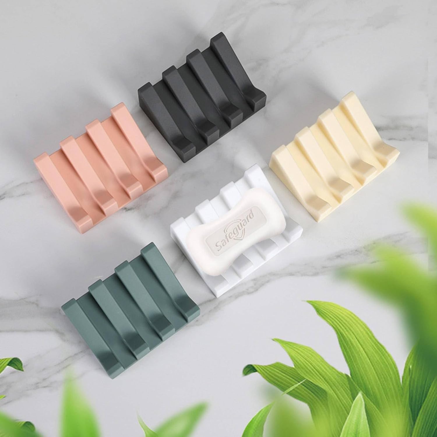 Silicone Soap Holder with Drainage for Bath and Kitchen