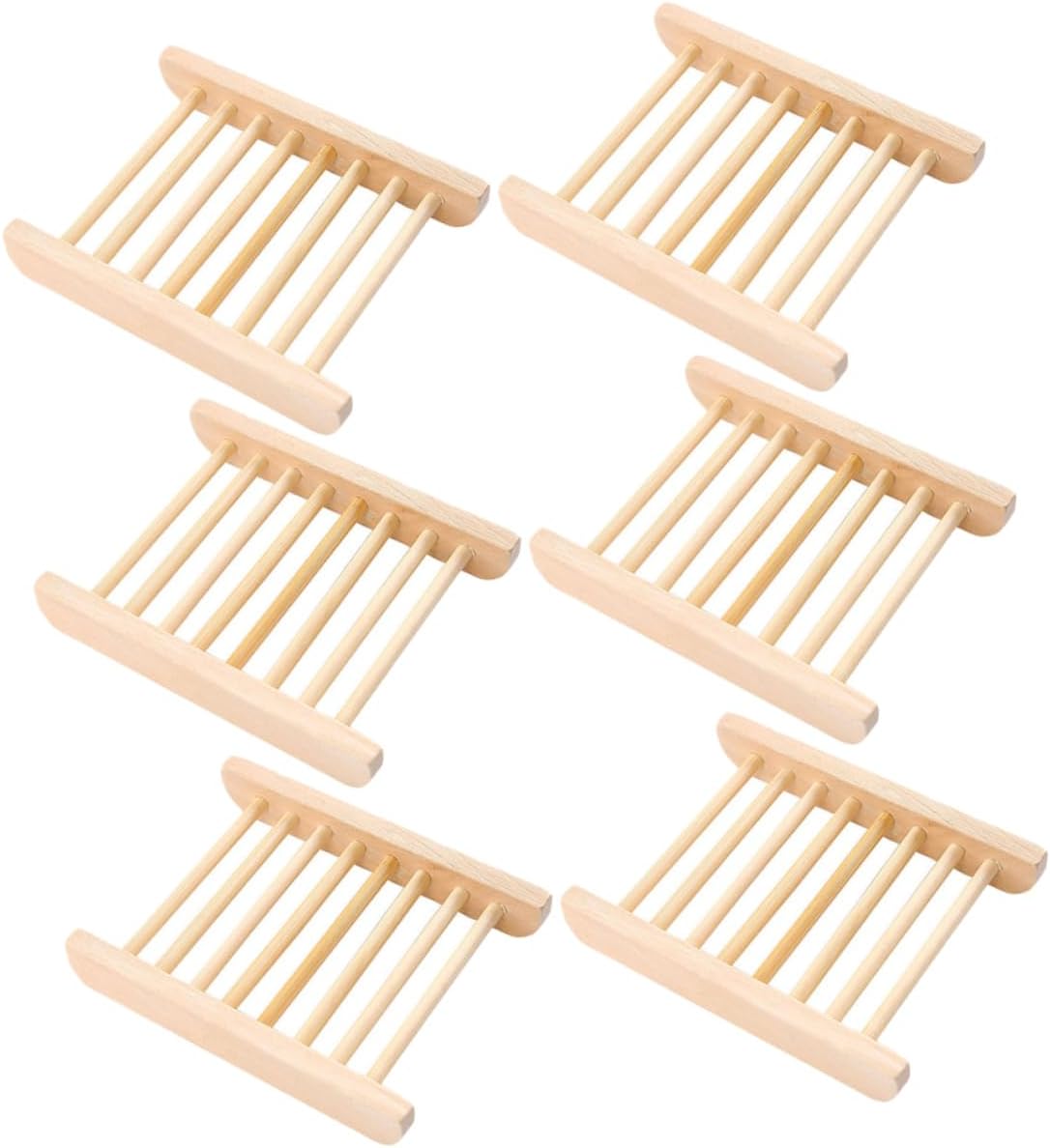 PRETYZOOM Natural Wood Soap Dish for Bathroom Kitchen 1