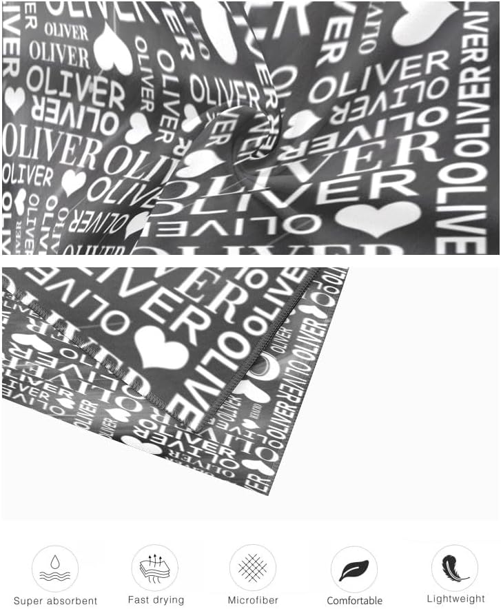 Custom Name Beach Towel - Personalized for Kids and Adults