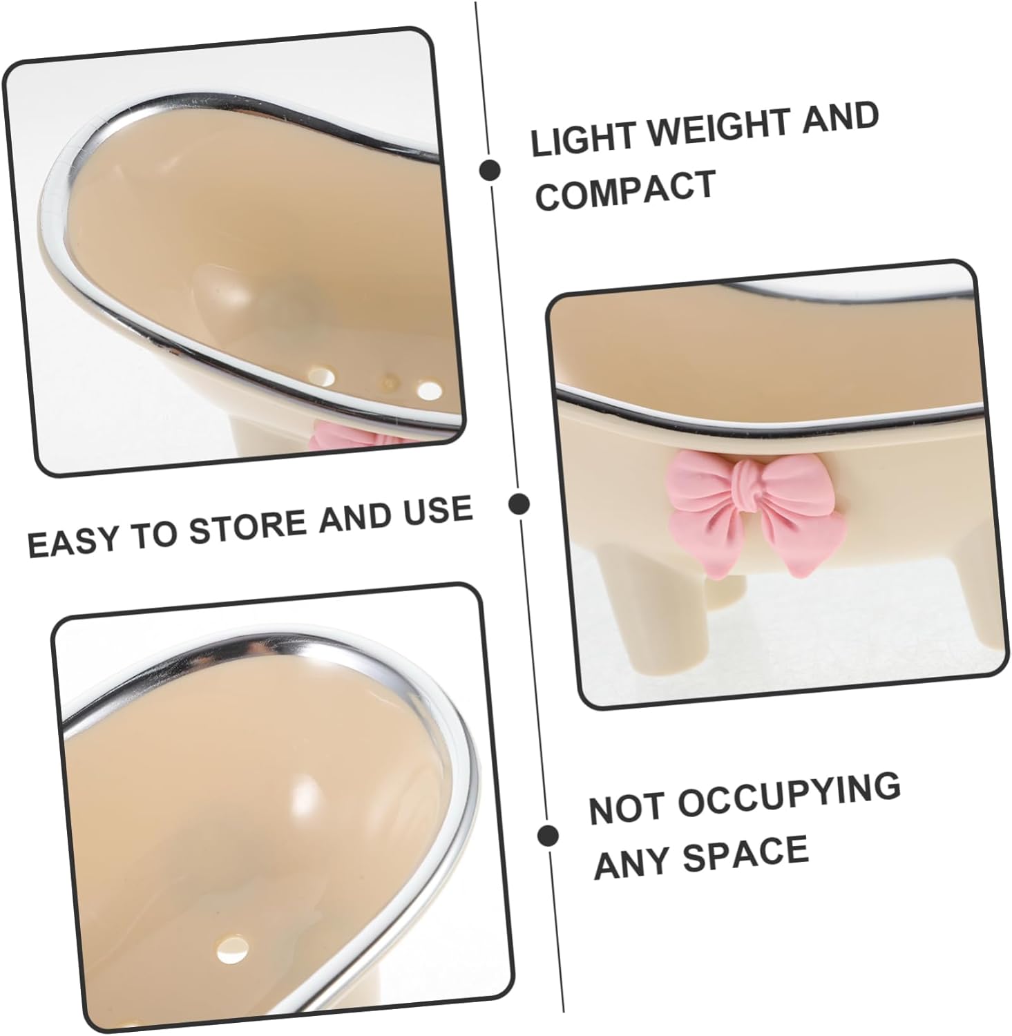 Hemobllo Bathtub Shape Soap Dish Decorative Holder