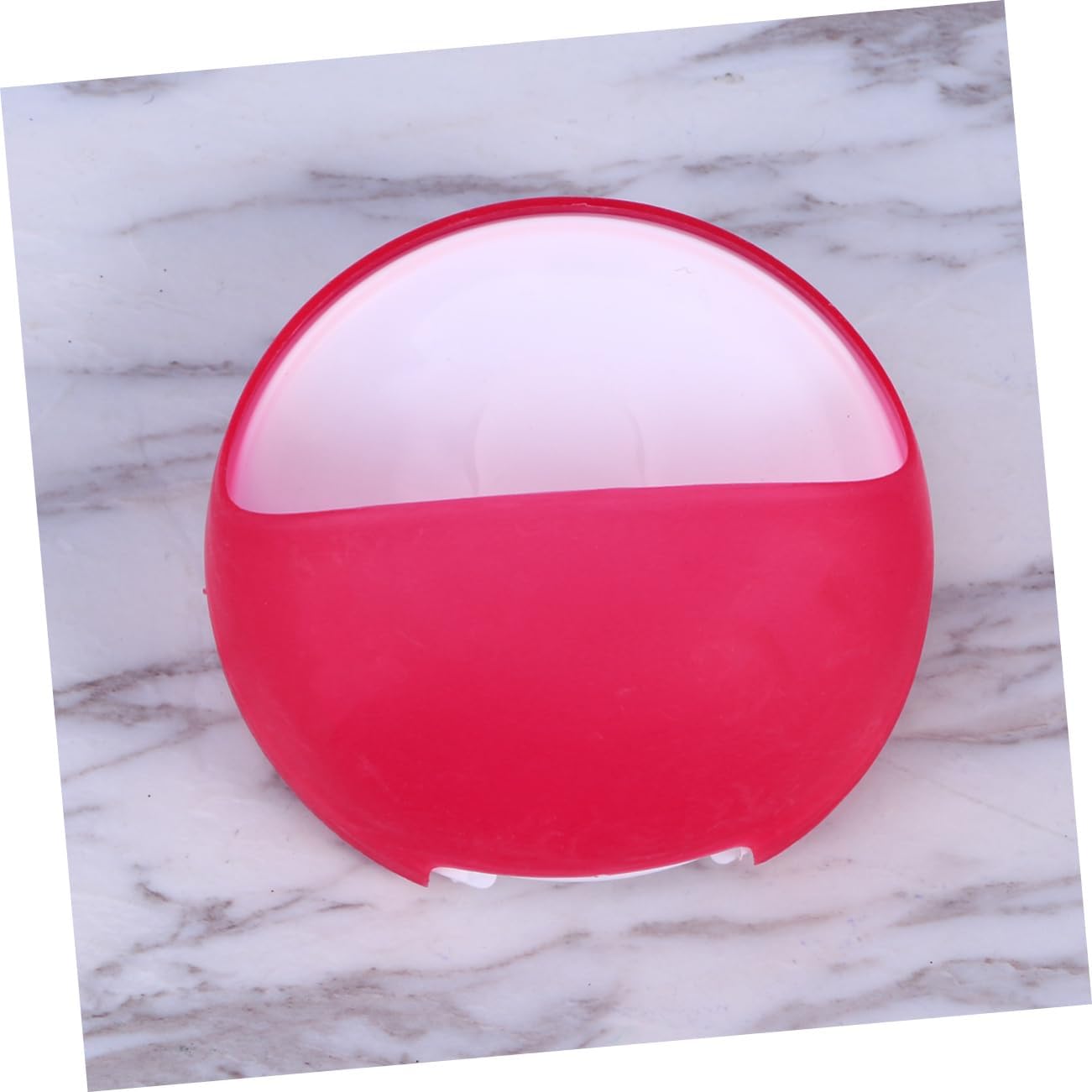 Amosfun Wall Mounted Soap Holder Red Suction Cup Drain Dish