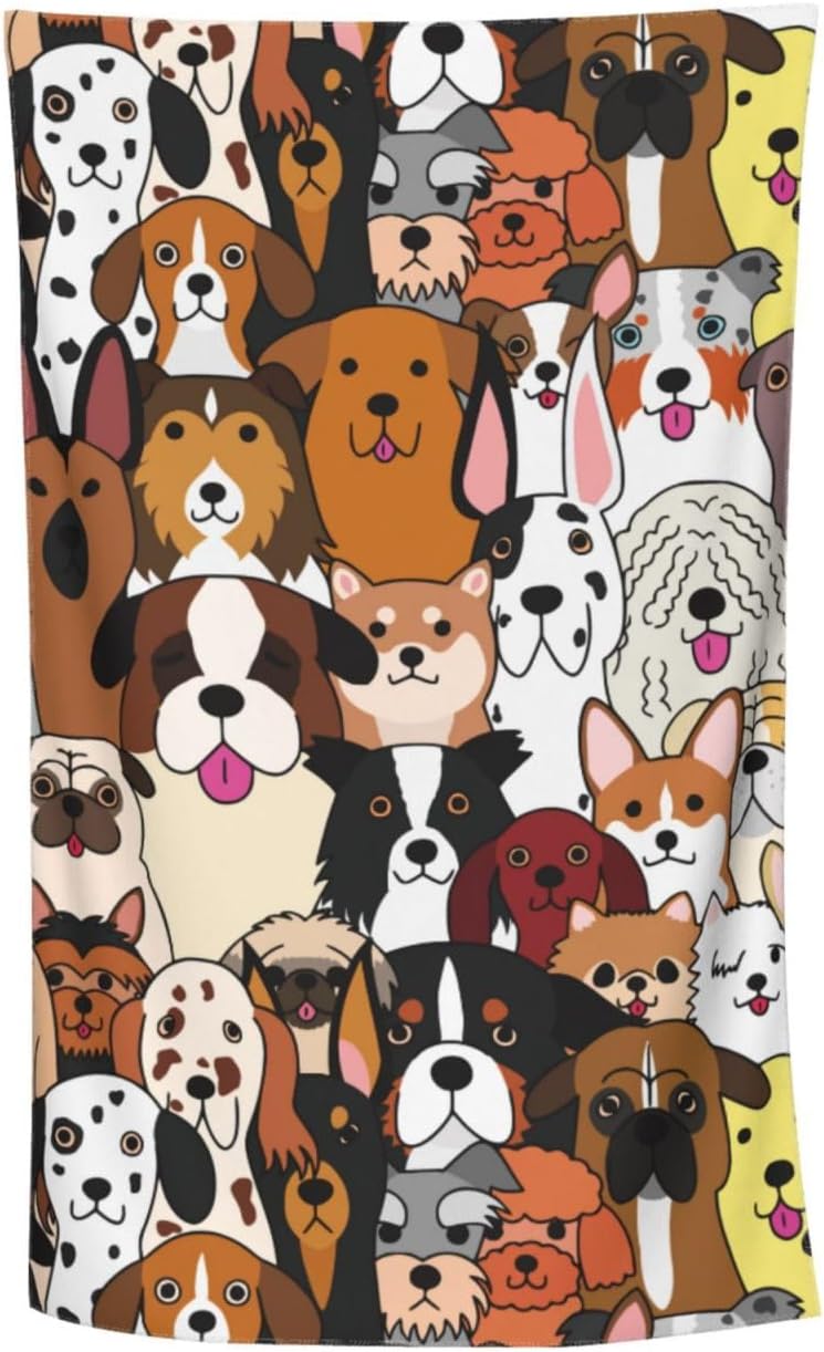 VOOHDDY Microfiber Beach Towel for Dogs and Kids