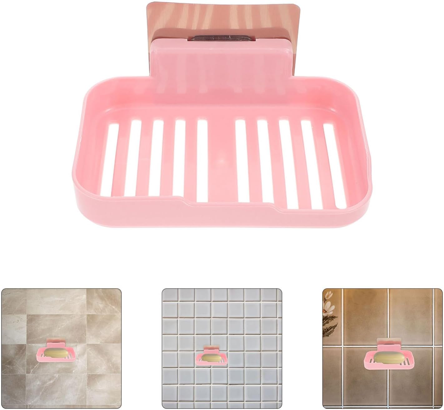 Cabilock 2pcs Wall Mounted Shower Soap Holder