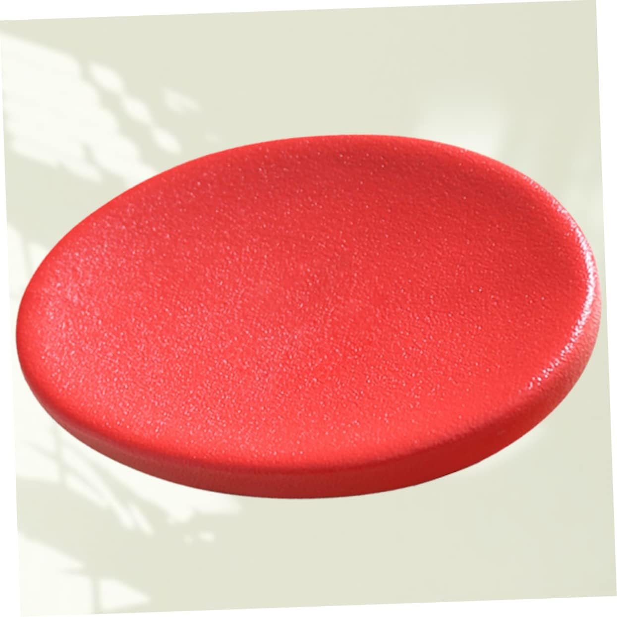 Holibanna 1Pc Red Ceramic Soap Dish for Bathroom Kitchen 1