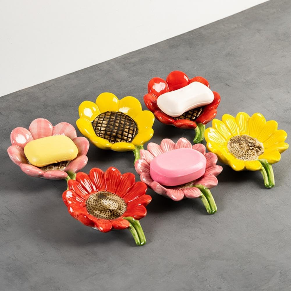 Sizikato Porcelain Sunflower Soap Dish