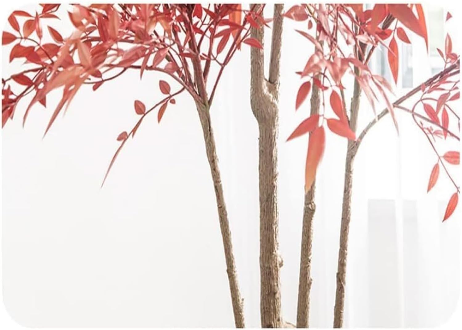 140cm Artificial Red Nandina Tree for Home Office Decor