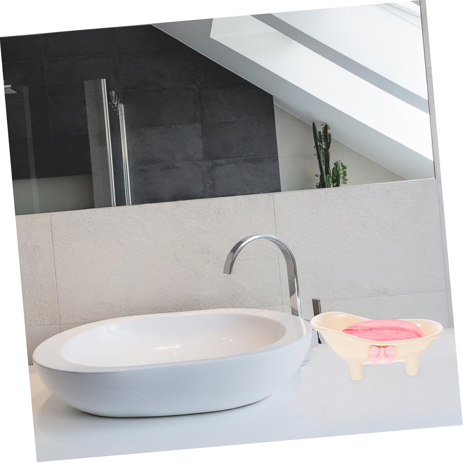 GLEAVI Self Draining Soap Dish for Shower and Kitchen