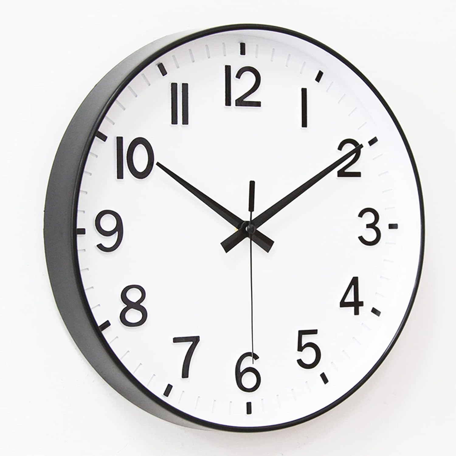 HZDHCLH 12 Inch Battery Operated Wall Clock