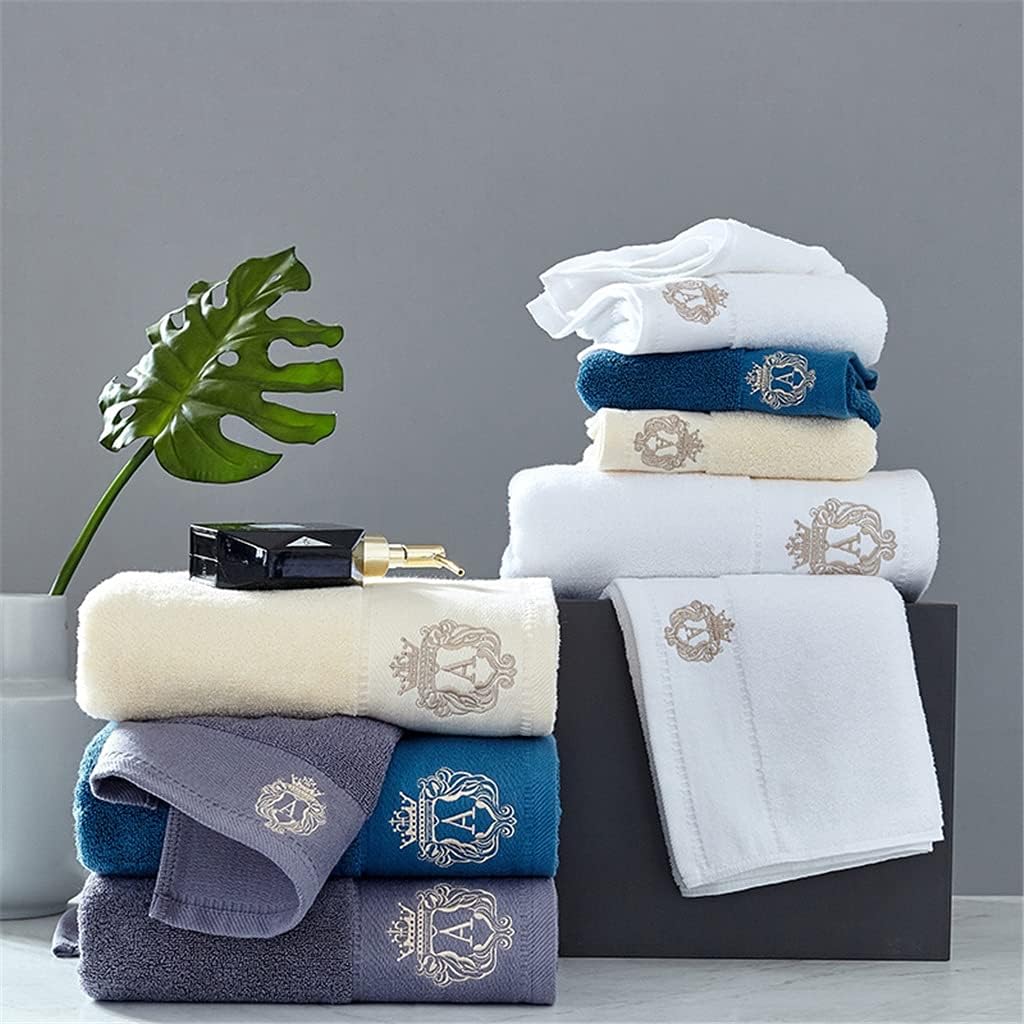 DLUXCA 100 Cotton Bath Towel - Soft Absorbent Family Set