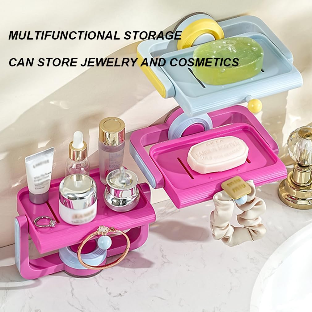 2025 Rotatable Suction Cup Soap Dish Wall Mount