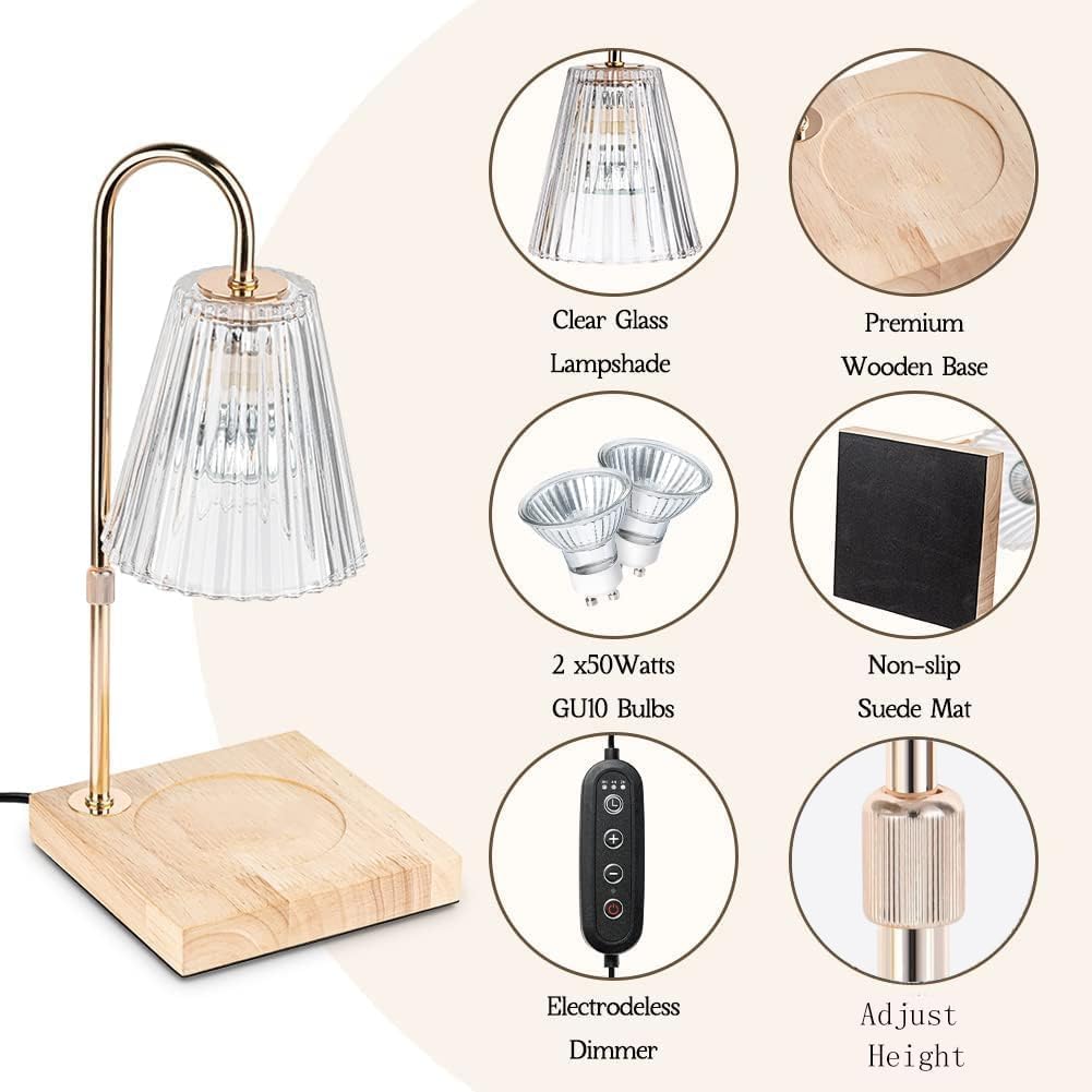 La Sorella Candle Warmer Lamp with Timer and Dimmer