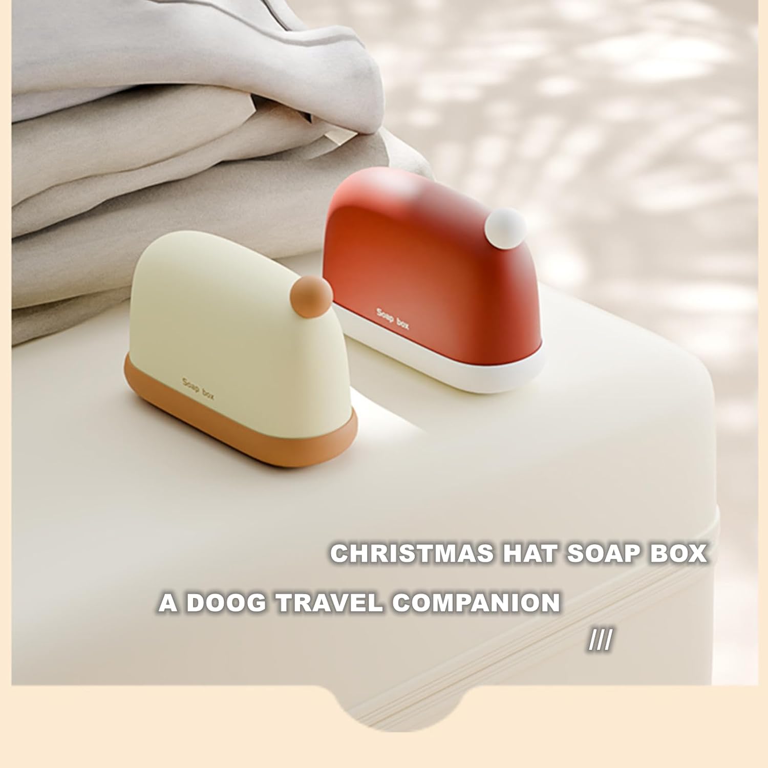 Chchmu Portable Soap Holder with Lid for Travel Hiking