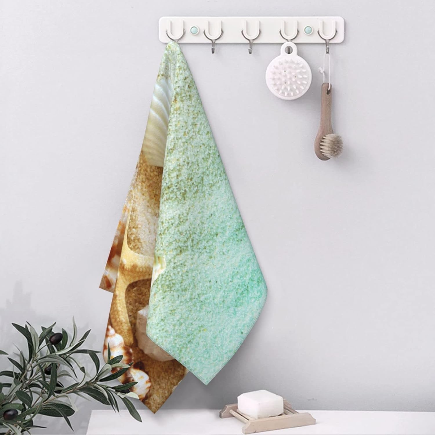 B TREE Summer Beach Starfish Towel - 275x16 Inches