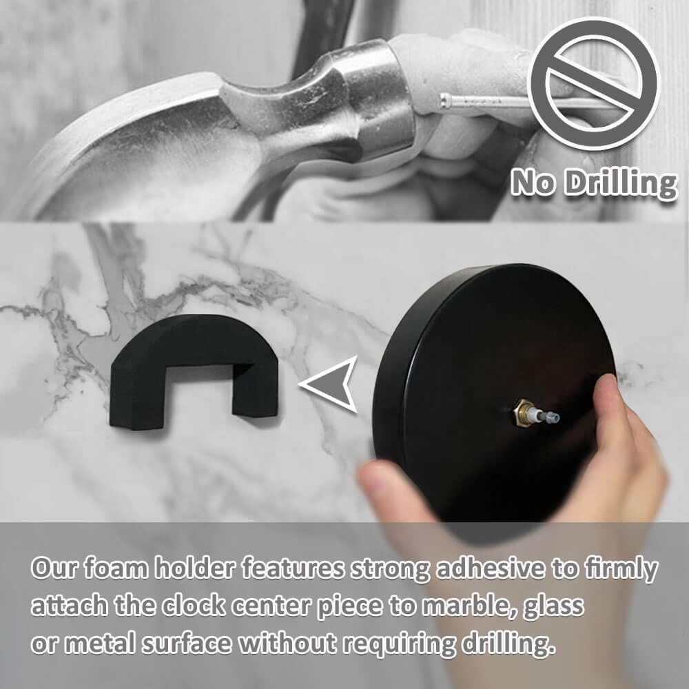 Mintime 3D Wall Clock Kit with Battery and Sticker