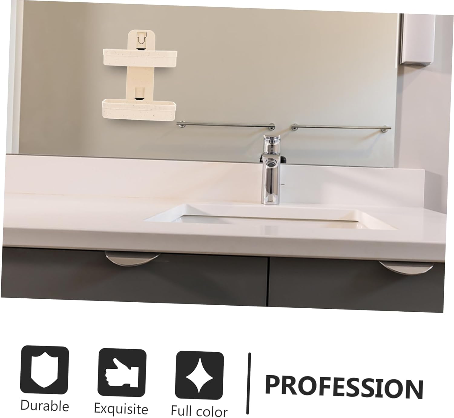 HAKIDZEL 2-Tier Wall-Mounted Soap Holder