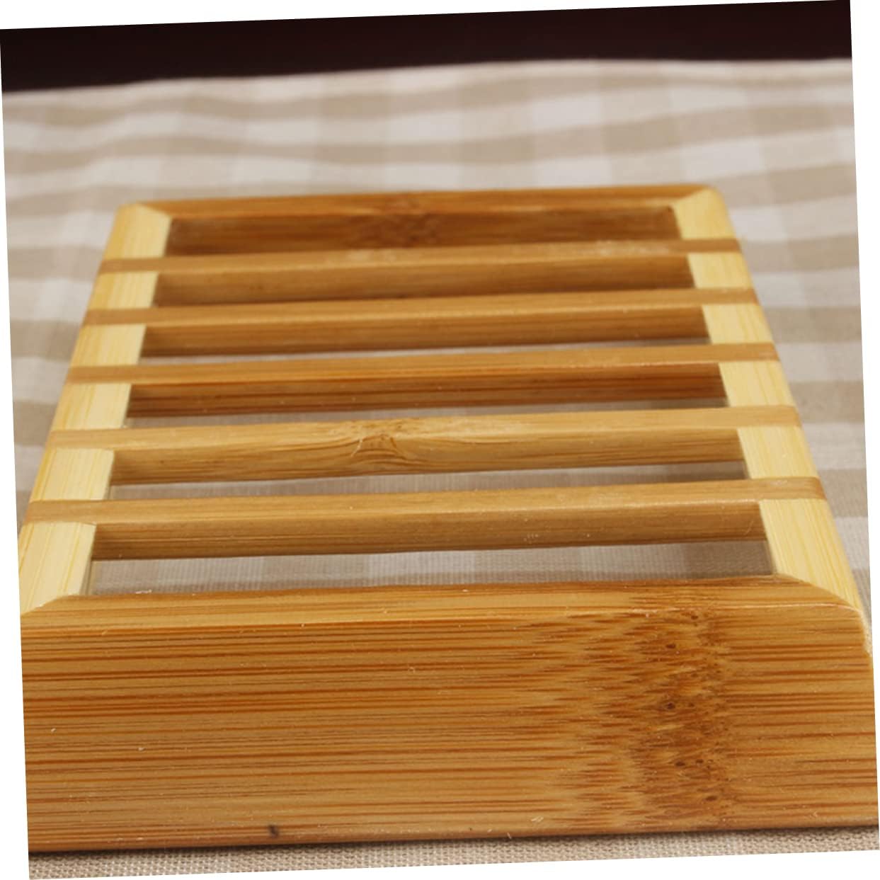 SHOWERORO Wooden Soap Box Organizer with Drainage Tray