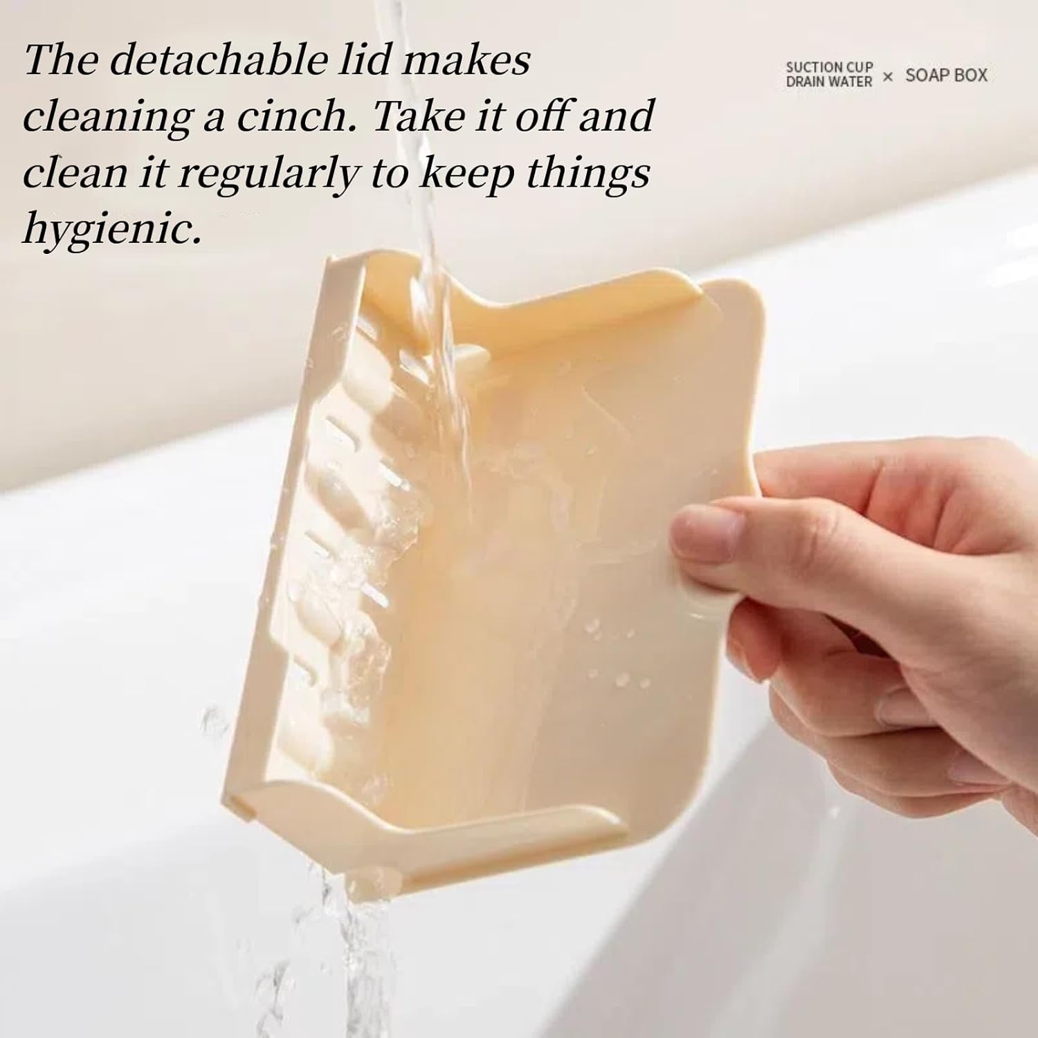ARPHTYL Suction Shower Caddy with Self-Draining Grid
