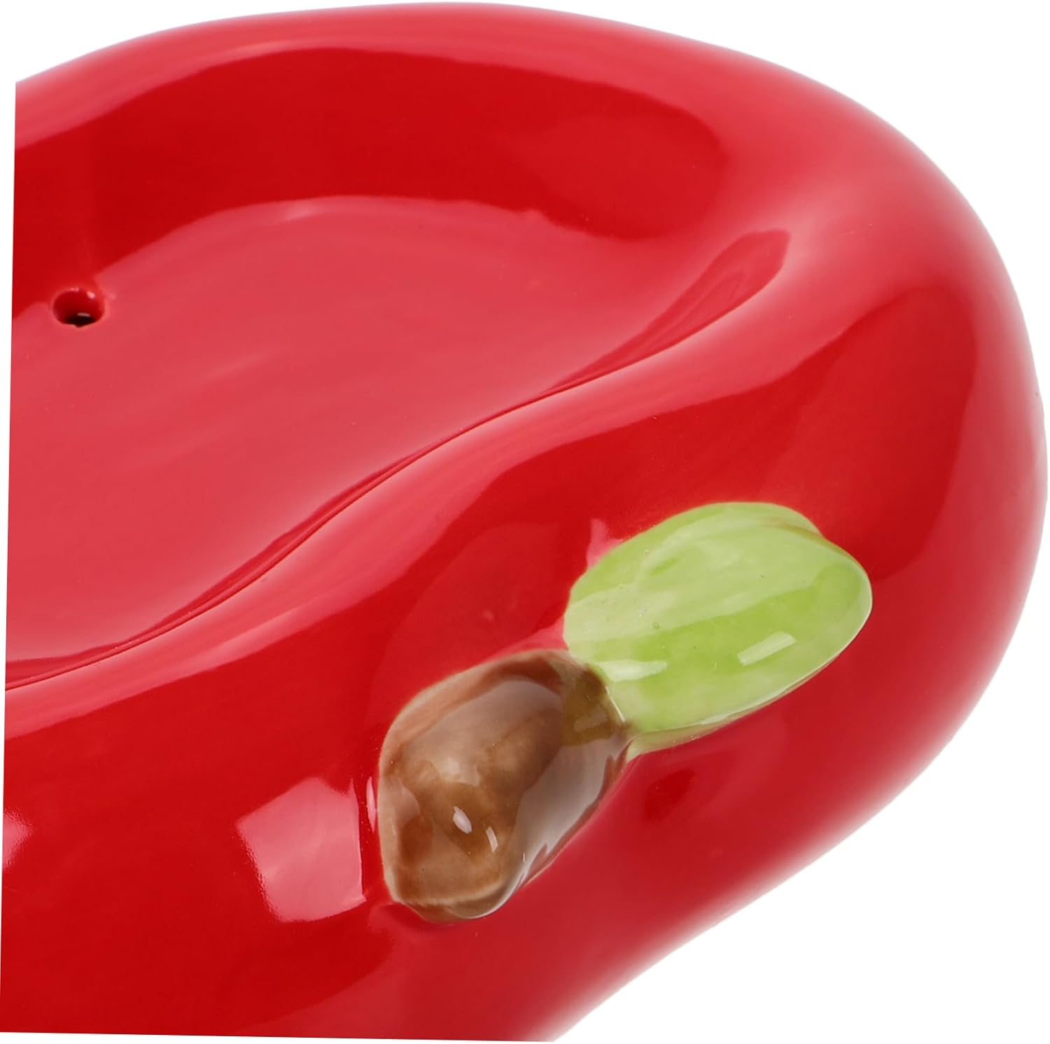 Anneome Ceramic Apple Soap Tray with Drainage
