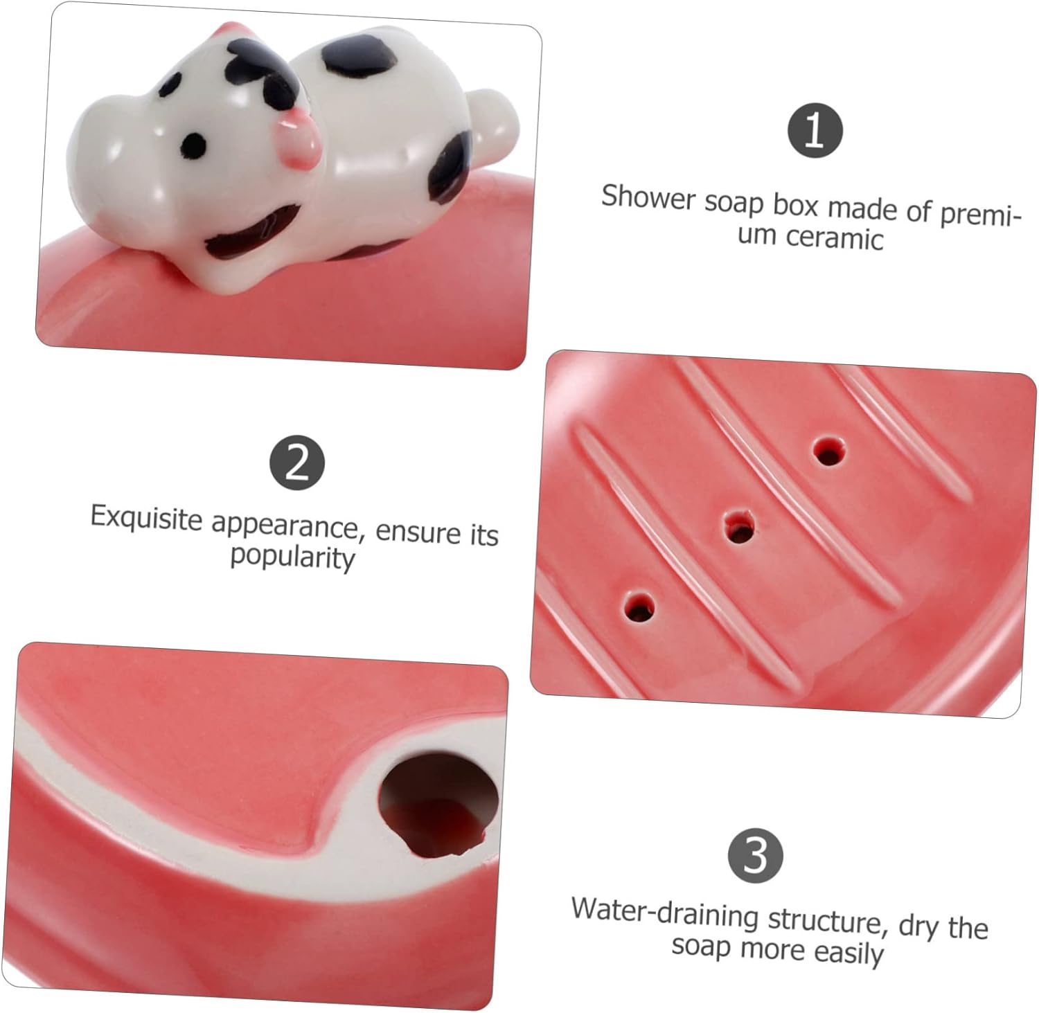 Dorable Ceramic Soap Holder for Small Bathrooms