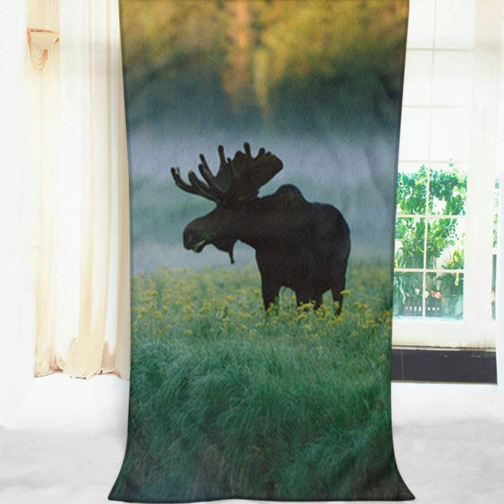 Moslion Soft Bath Towel 64x32 Inches for Home Beach Camping