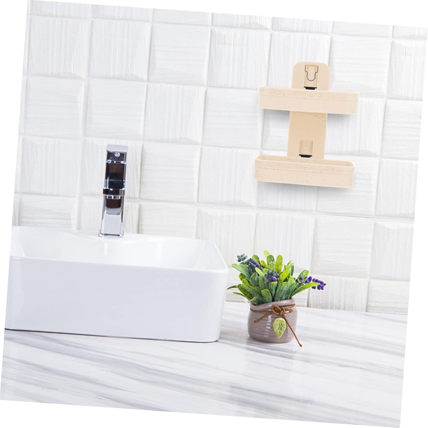 FIXOSHEE Wall Mount Double Layer Soap Dish with Draining Holes