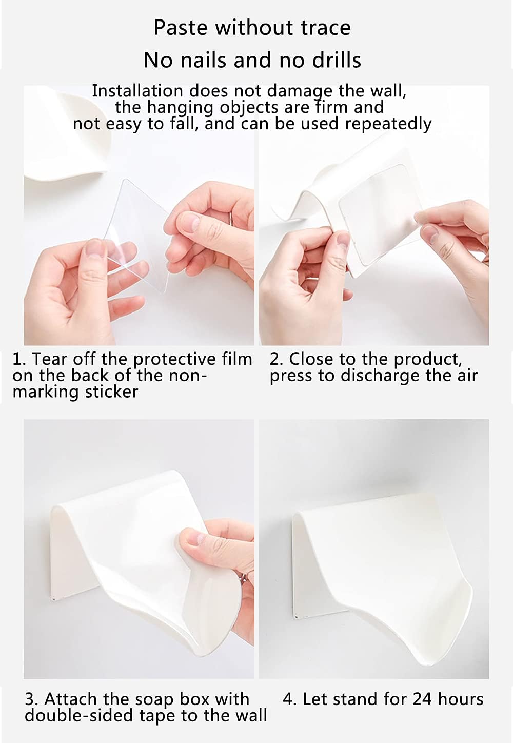 SHOUCAN 2-Pack Multi-Color Soap Dish Holders