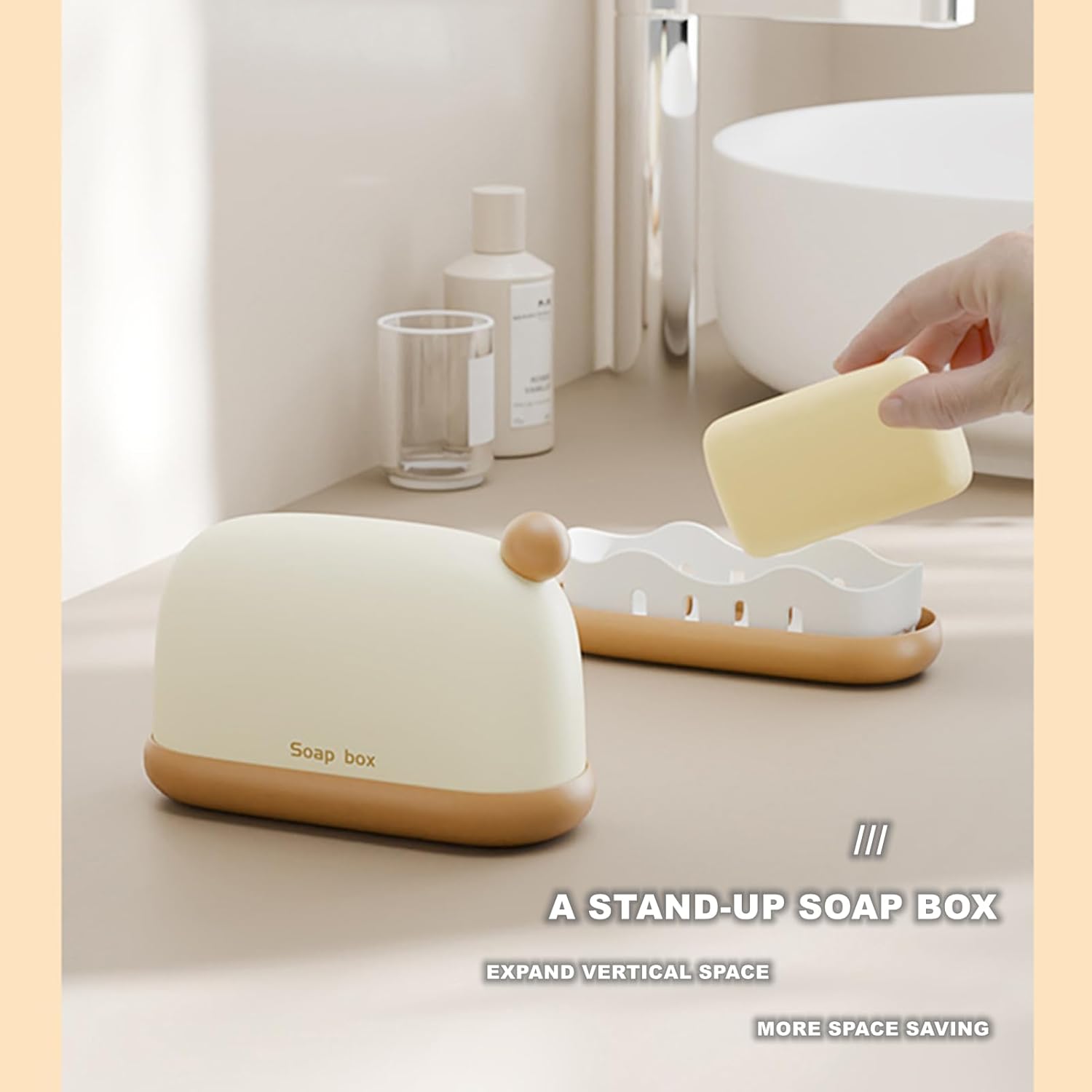 Chchmu Portable Soap Holder with Lid for Travel Hiking