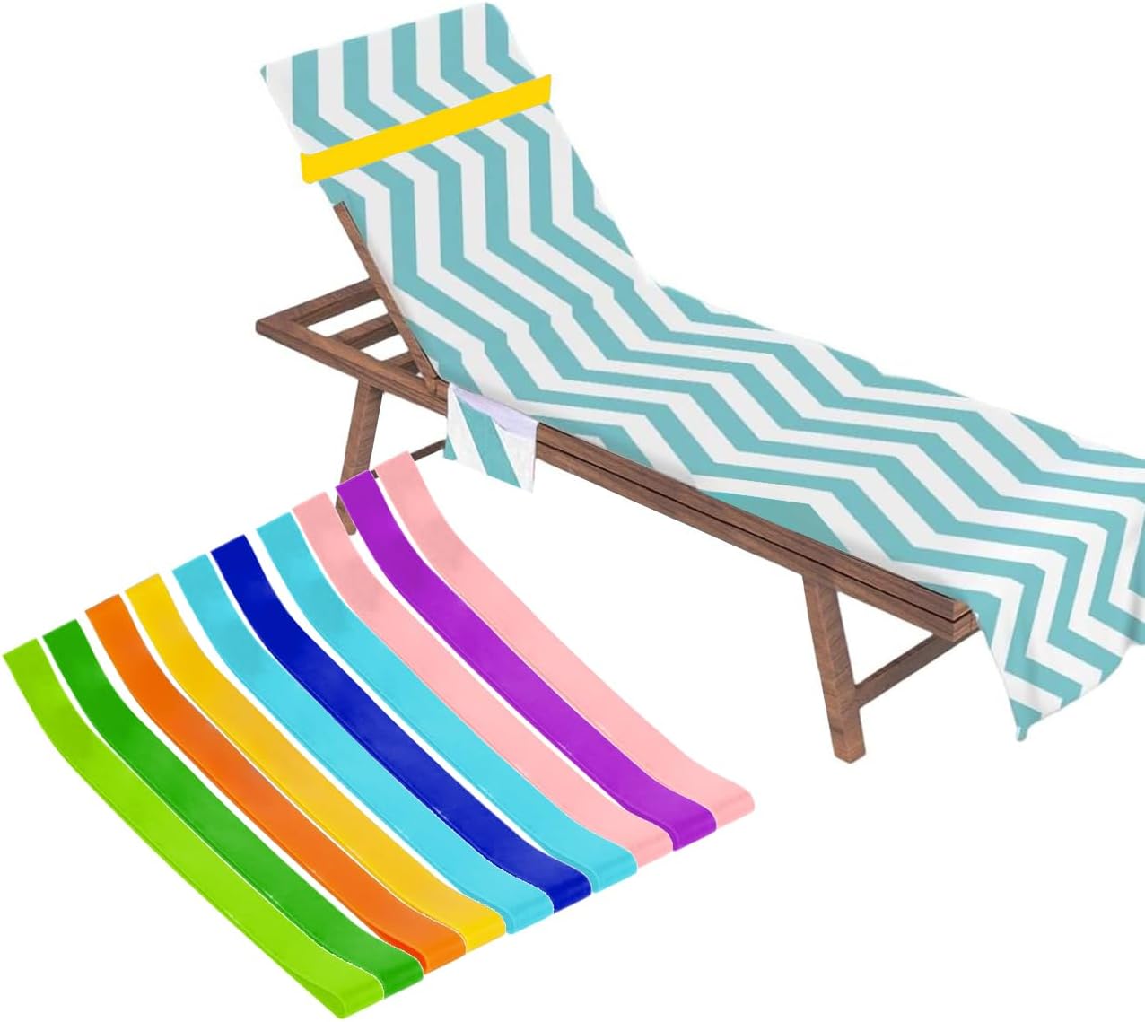 Putentfun Beach Chair Towel Bands - Extra Durable No Snapping
