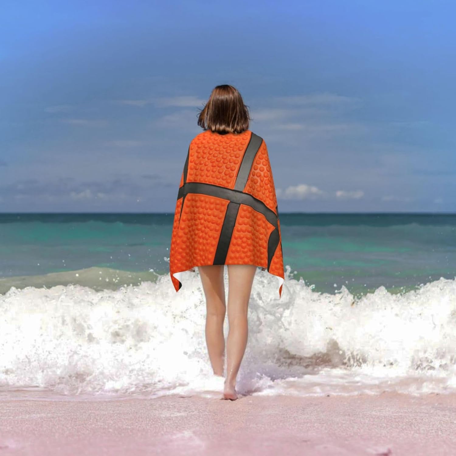 Microfiber Basketball Beach Towel for All Ages