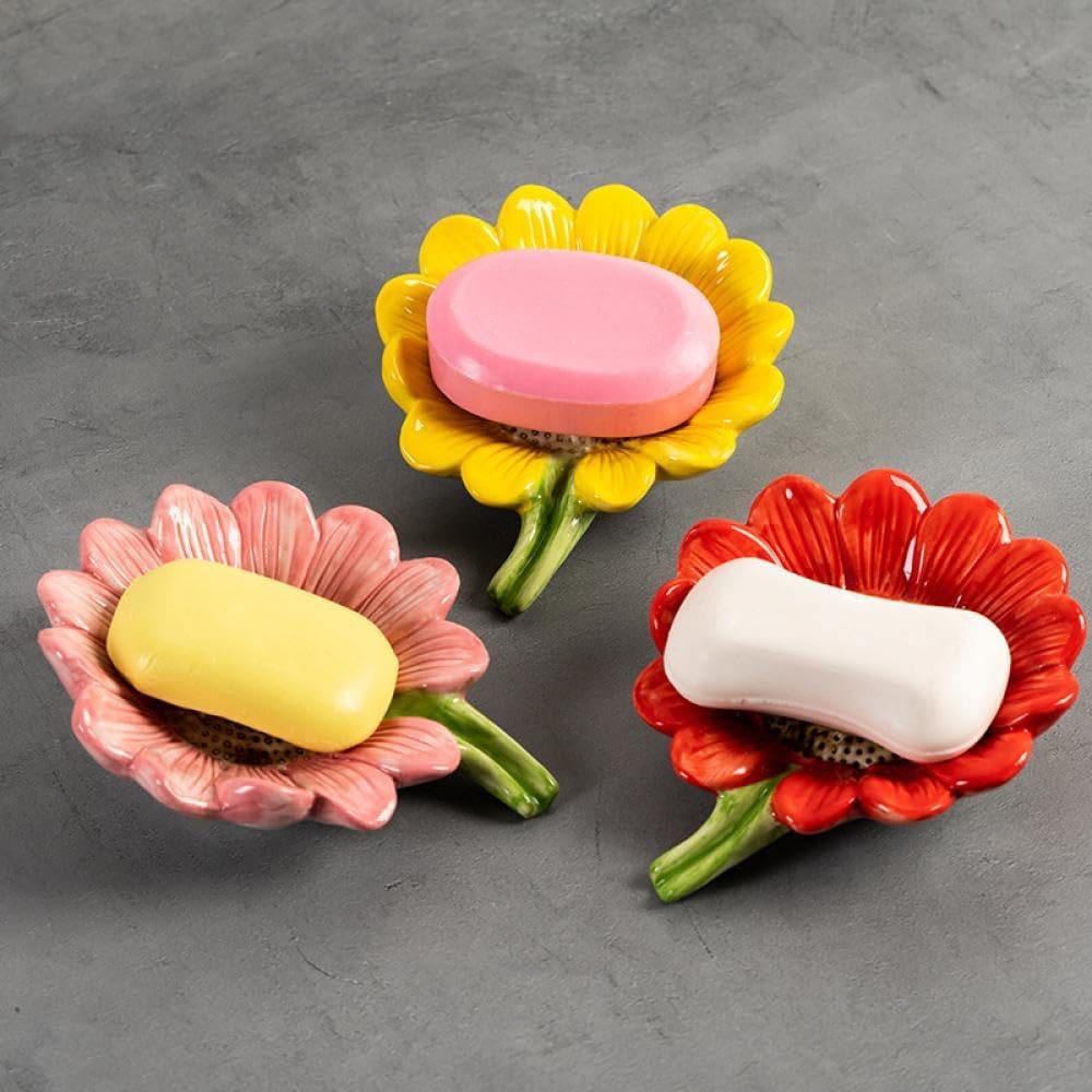 Sizikato Porcelain Sunflower Soap Dish