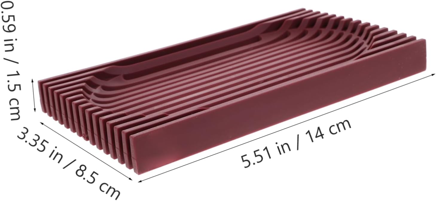 PRETYZOOM Clear Acrylic Soap Dish with Drainage for Bathroom