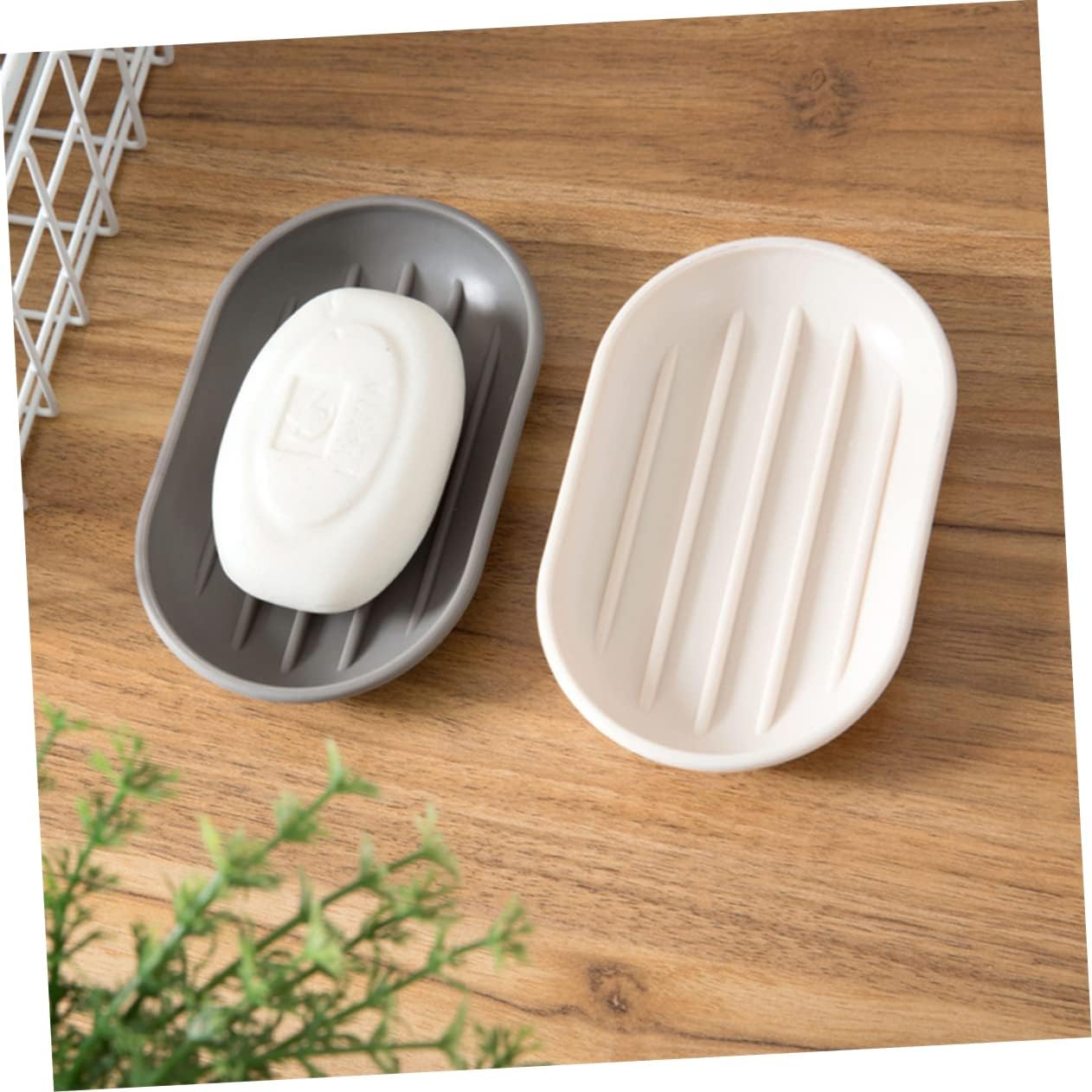 Elegant Beige Soap Holder for Bathroom 1