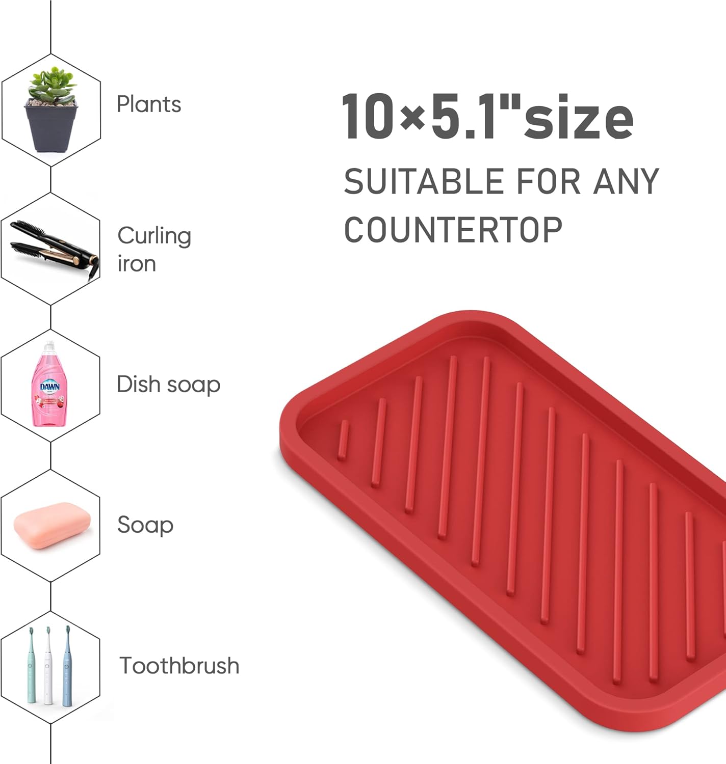 EG-SIPRO 10 Silicone Sponge Holder for Kitchen and Bathroom