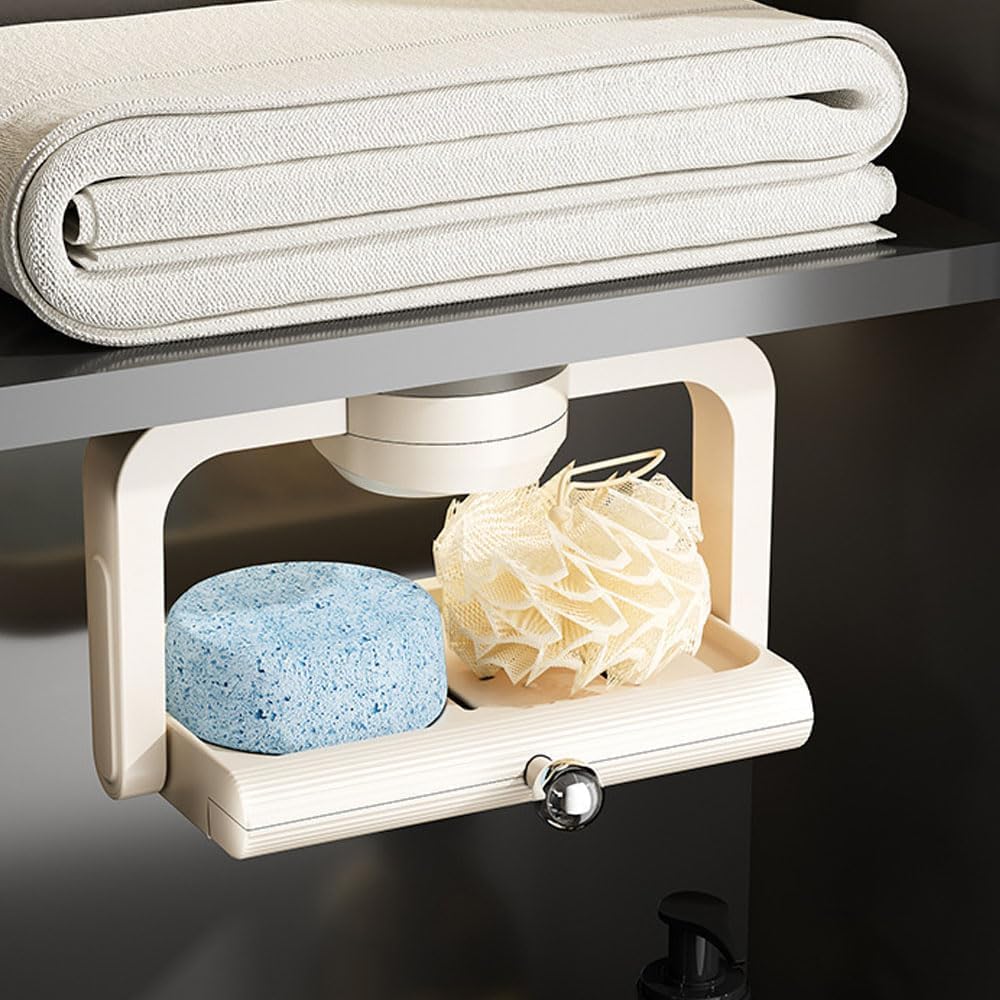 Rotatable Suction Cup Soap Dish Holder Red
