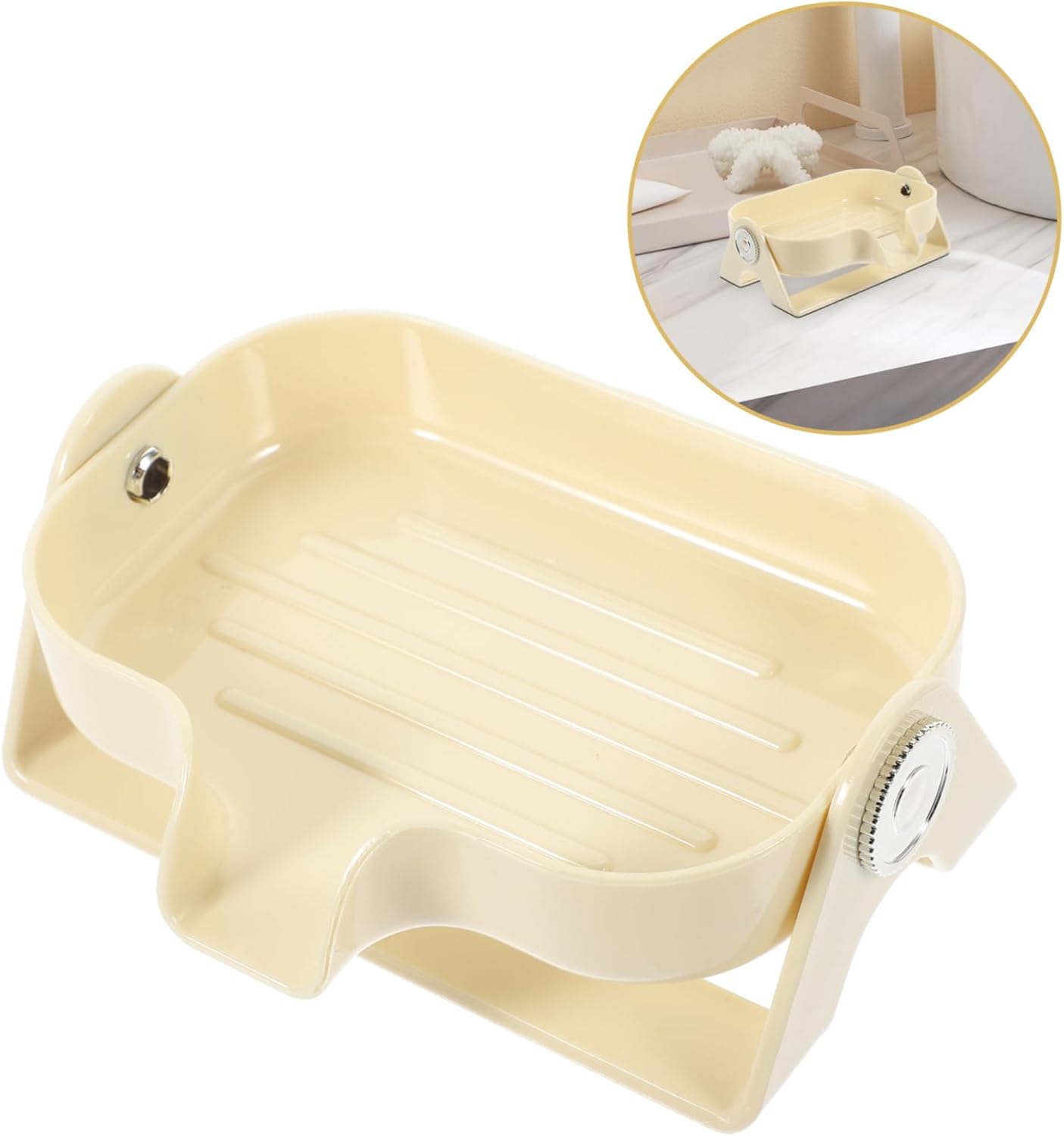 HOOTNEE Plastic Self-Draining Soap Dish Holder
