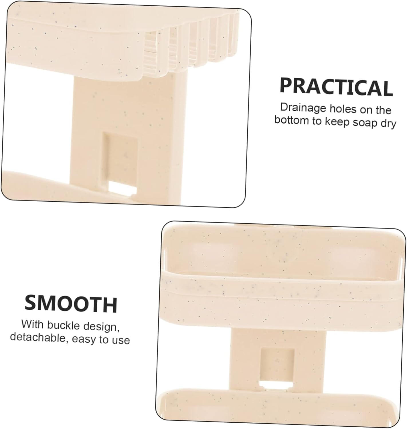 HAKIDZEL 2-Tier Wall-Mounted Soap Holder